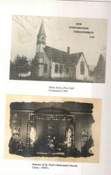 The church in 1908 and 1920 